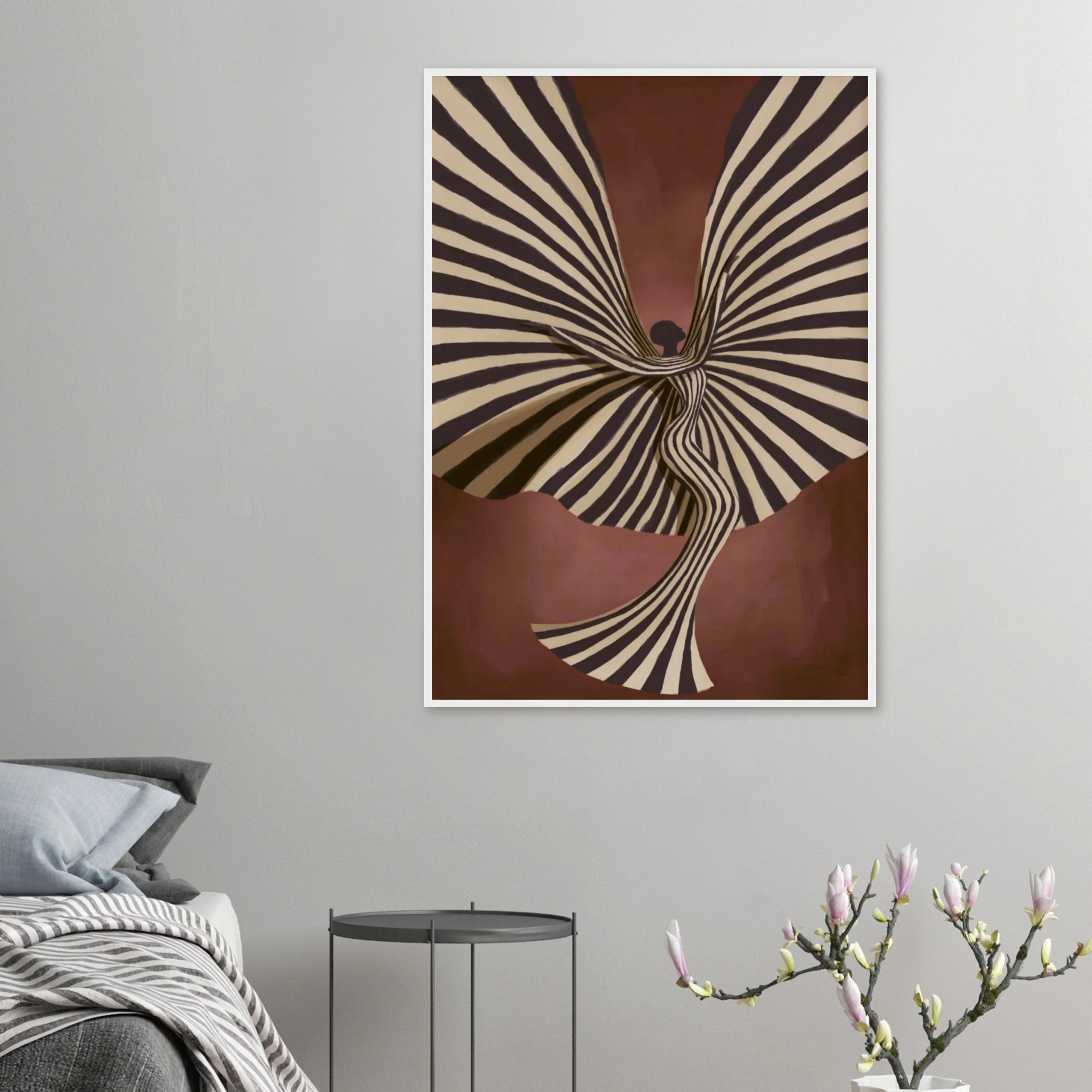 Flowing Woman Dancer Wall Art