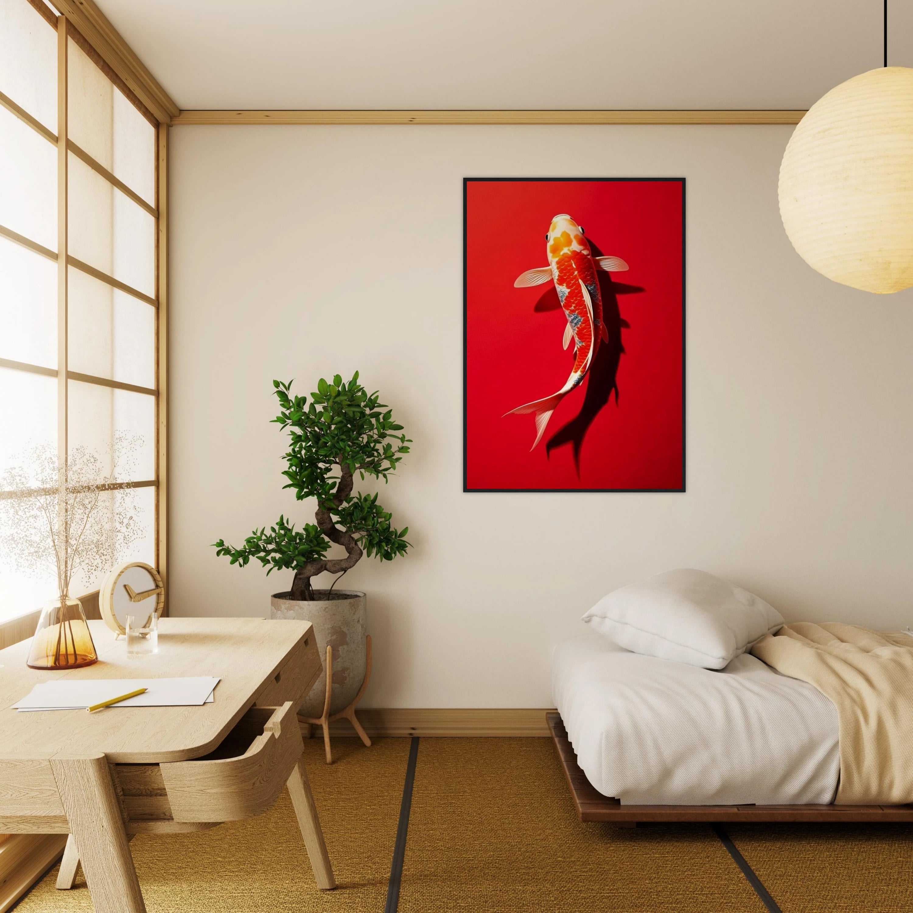 Red Koi Art Print