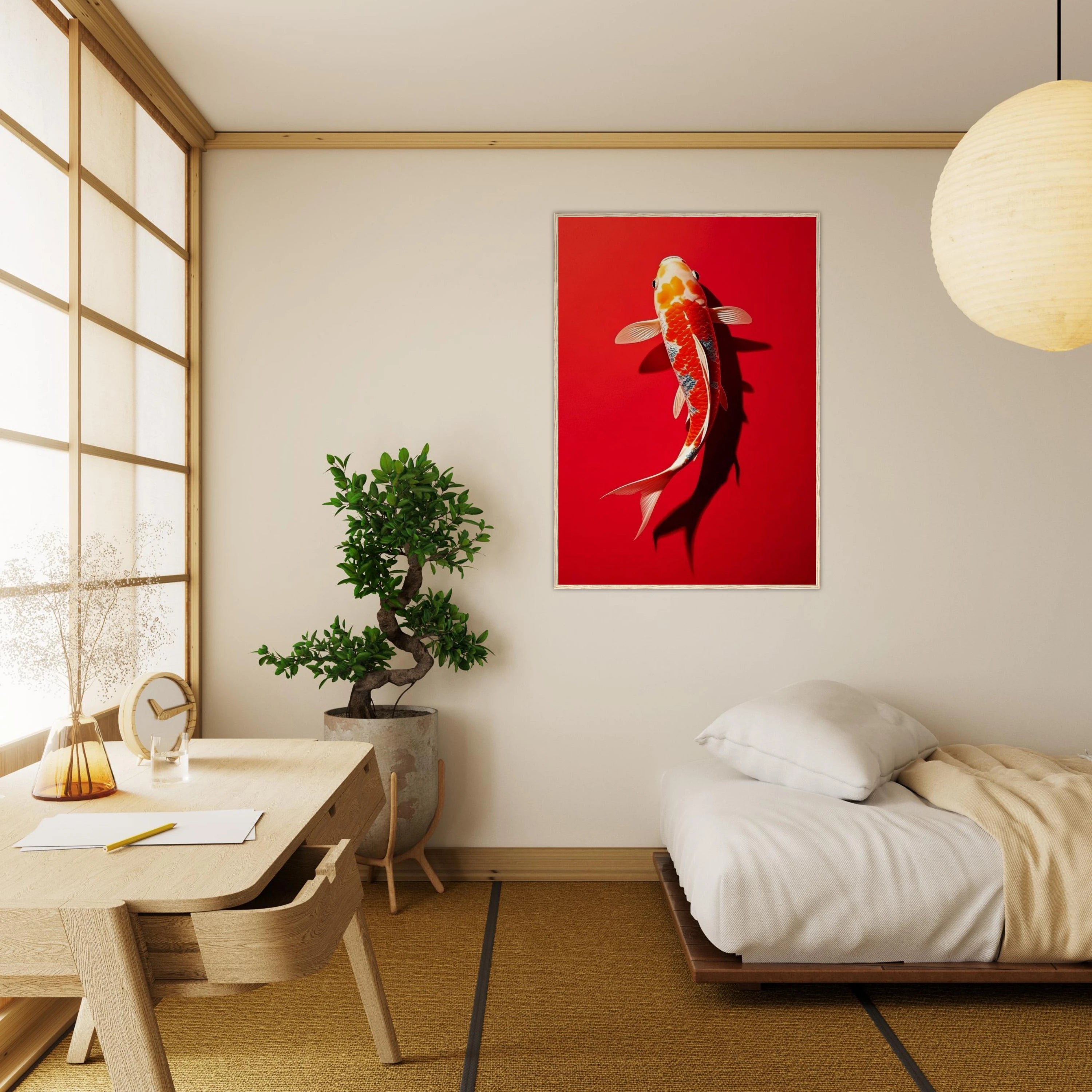 Red Koi Art Print