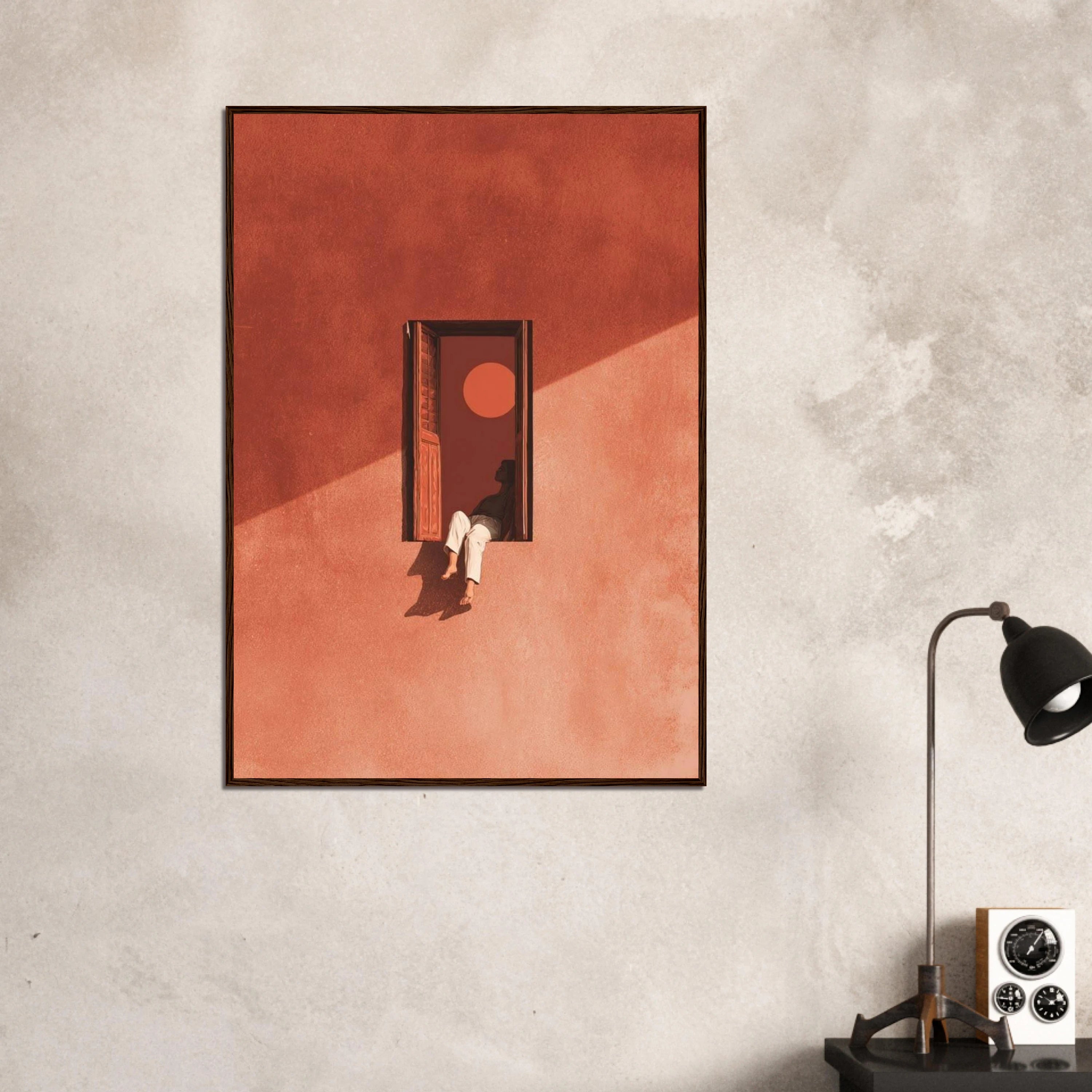 Window Silhouette Art Print