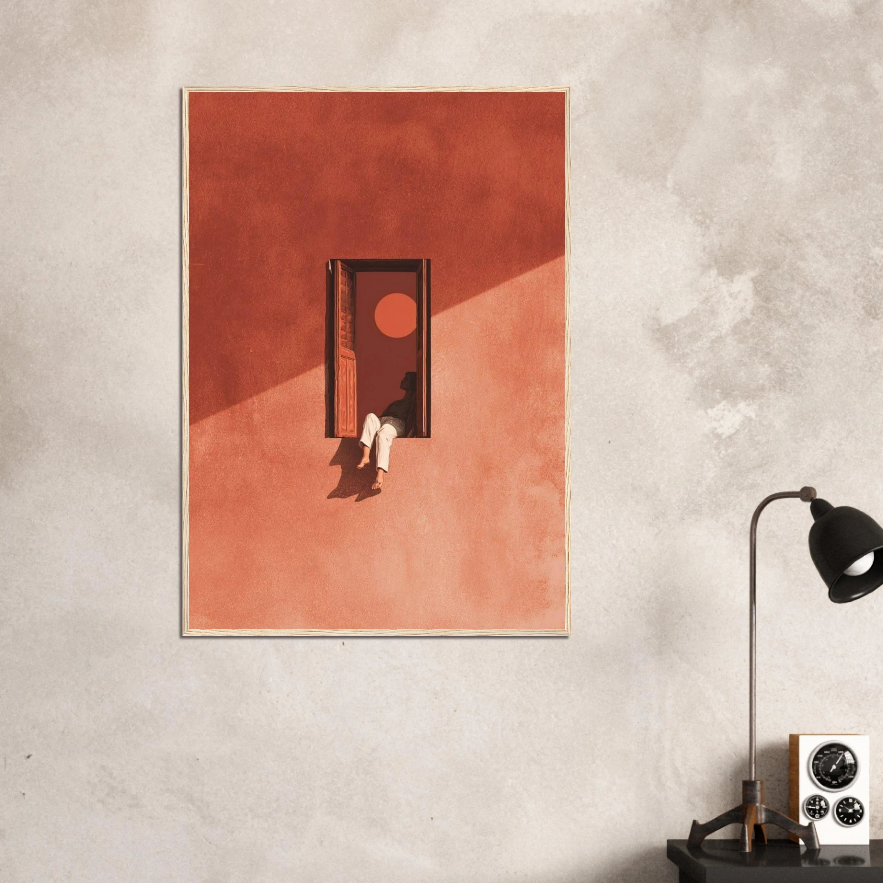 Window Silhouette Art Print