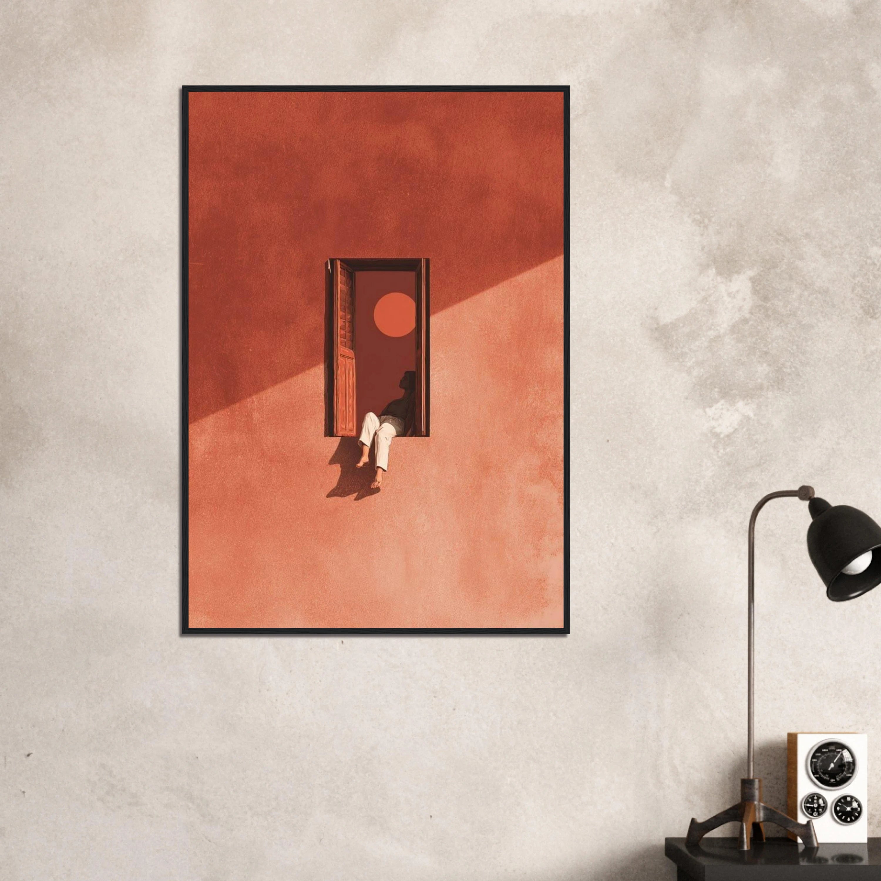 Window Silhouette Art Print