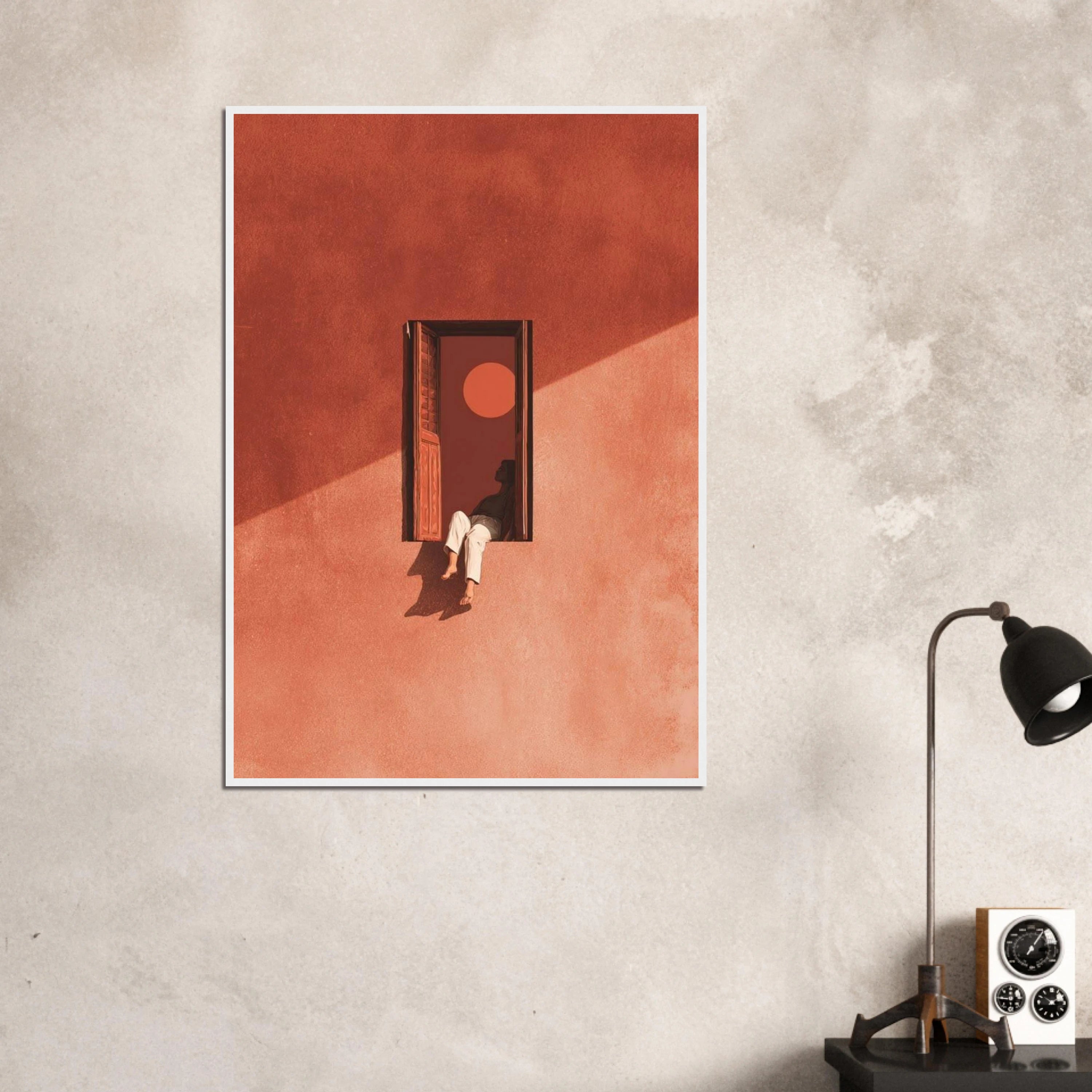 Window Silhouette Art Print