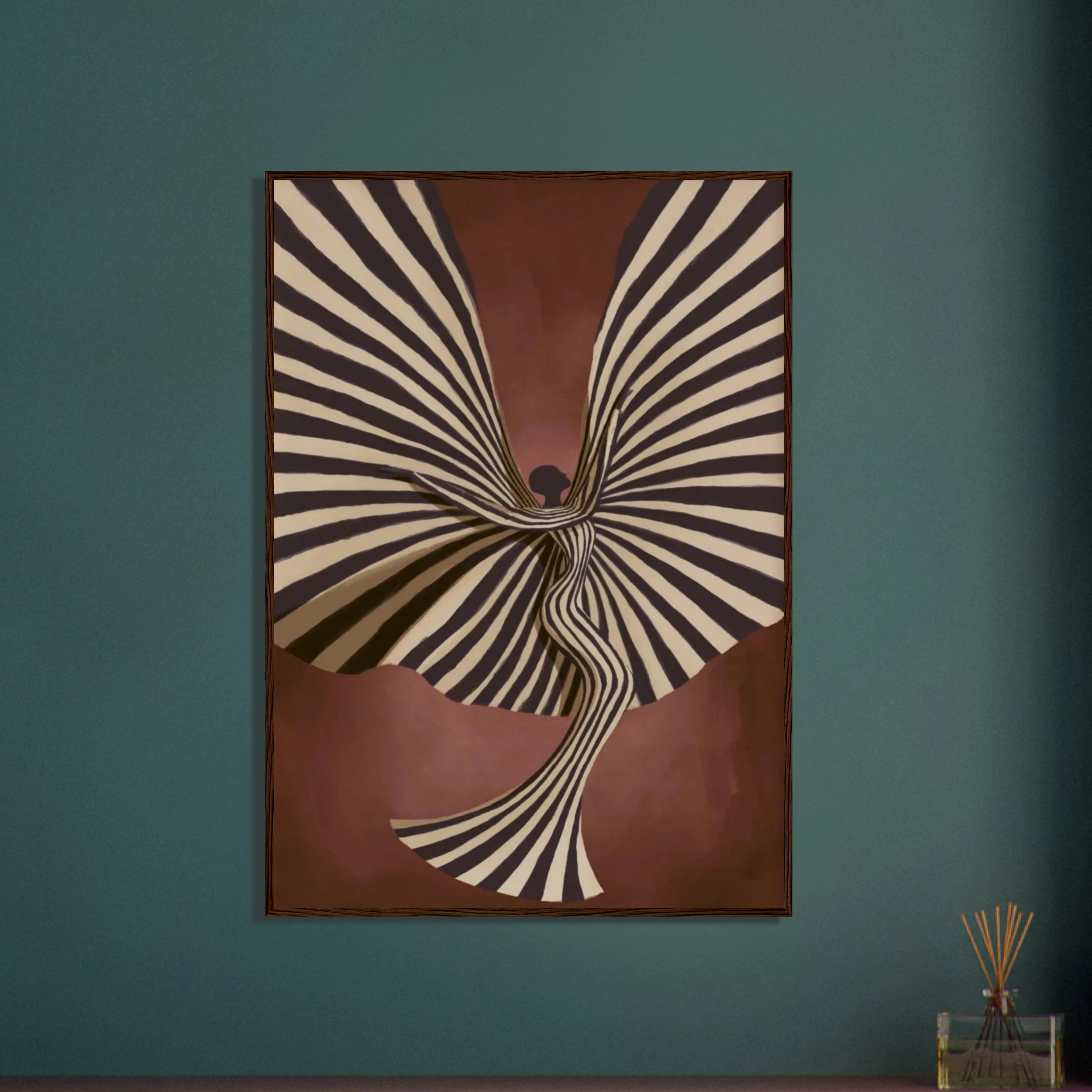 Flowing Woman Dancer Wall Art