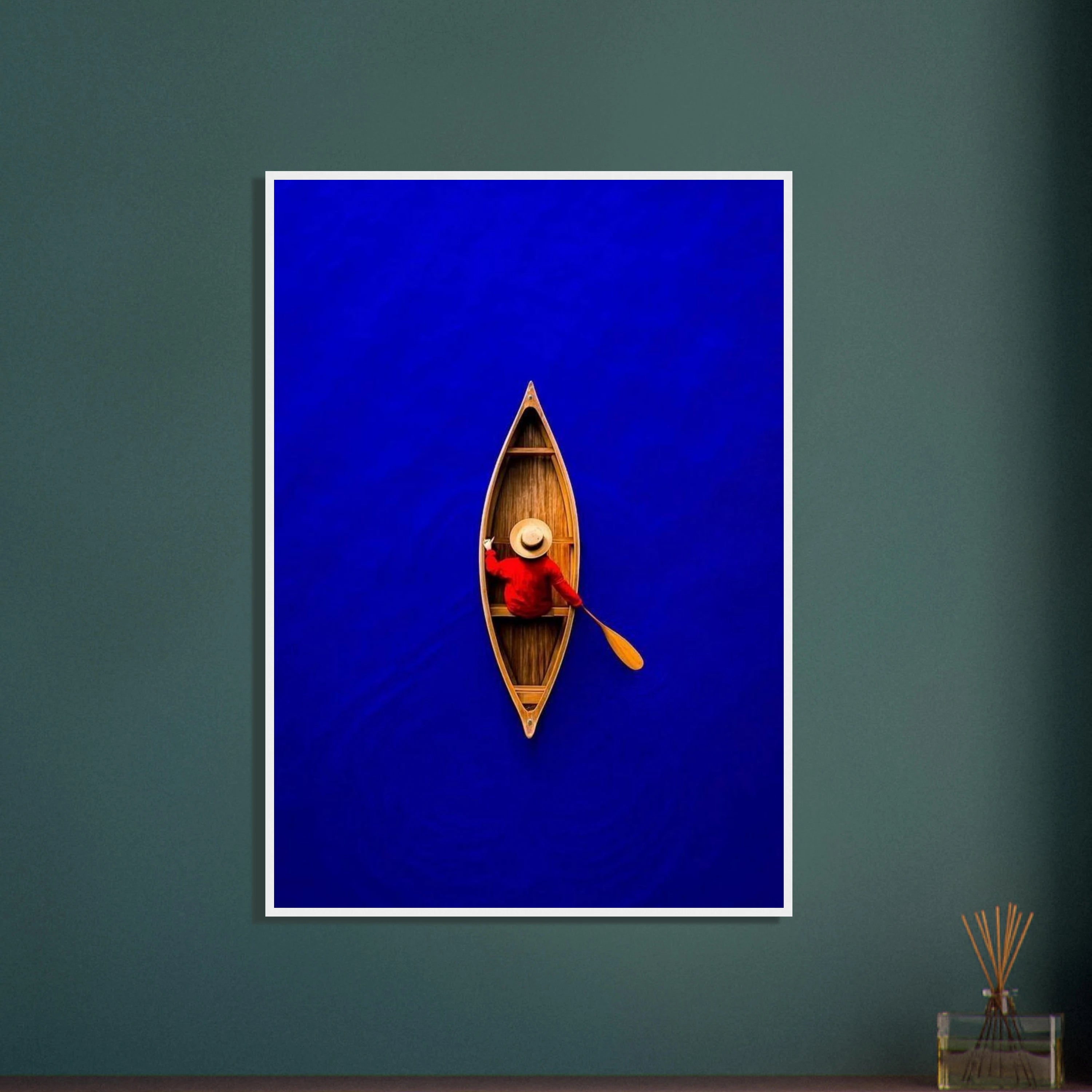 Man In Straw Hat Art Print