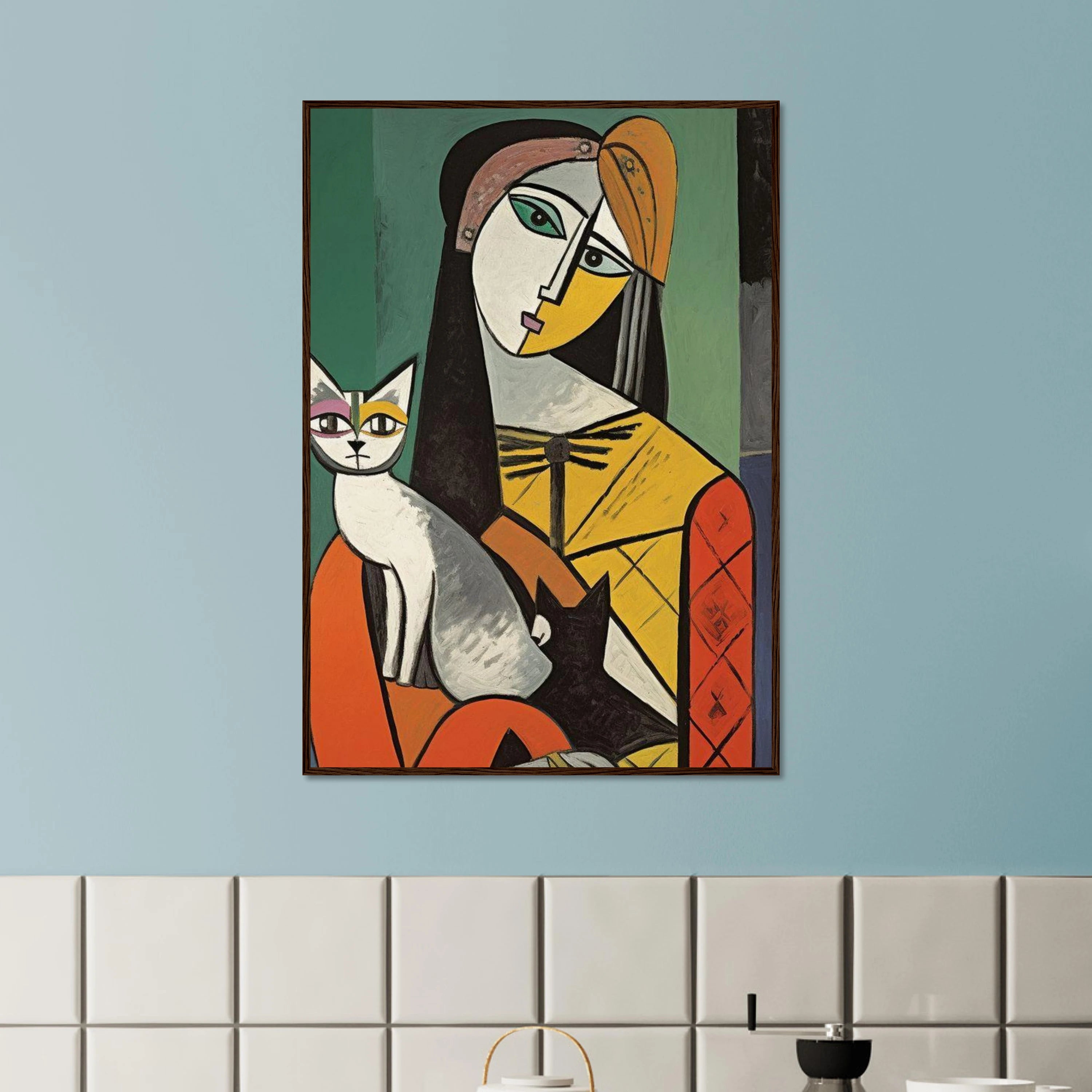 Woman And Cat Pablo Picasso