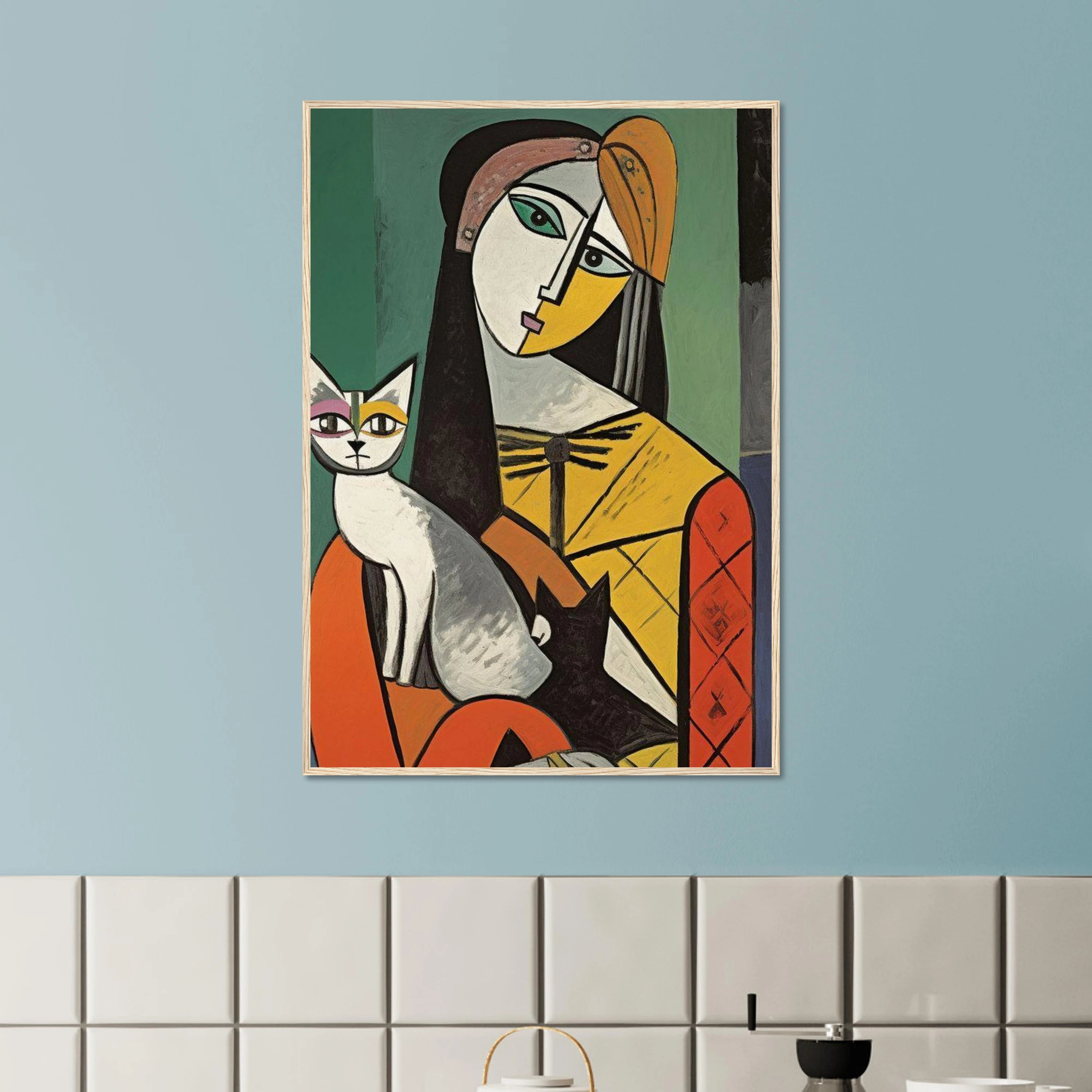 Woman And Cat Pablo Picasso