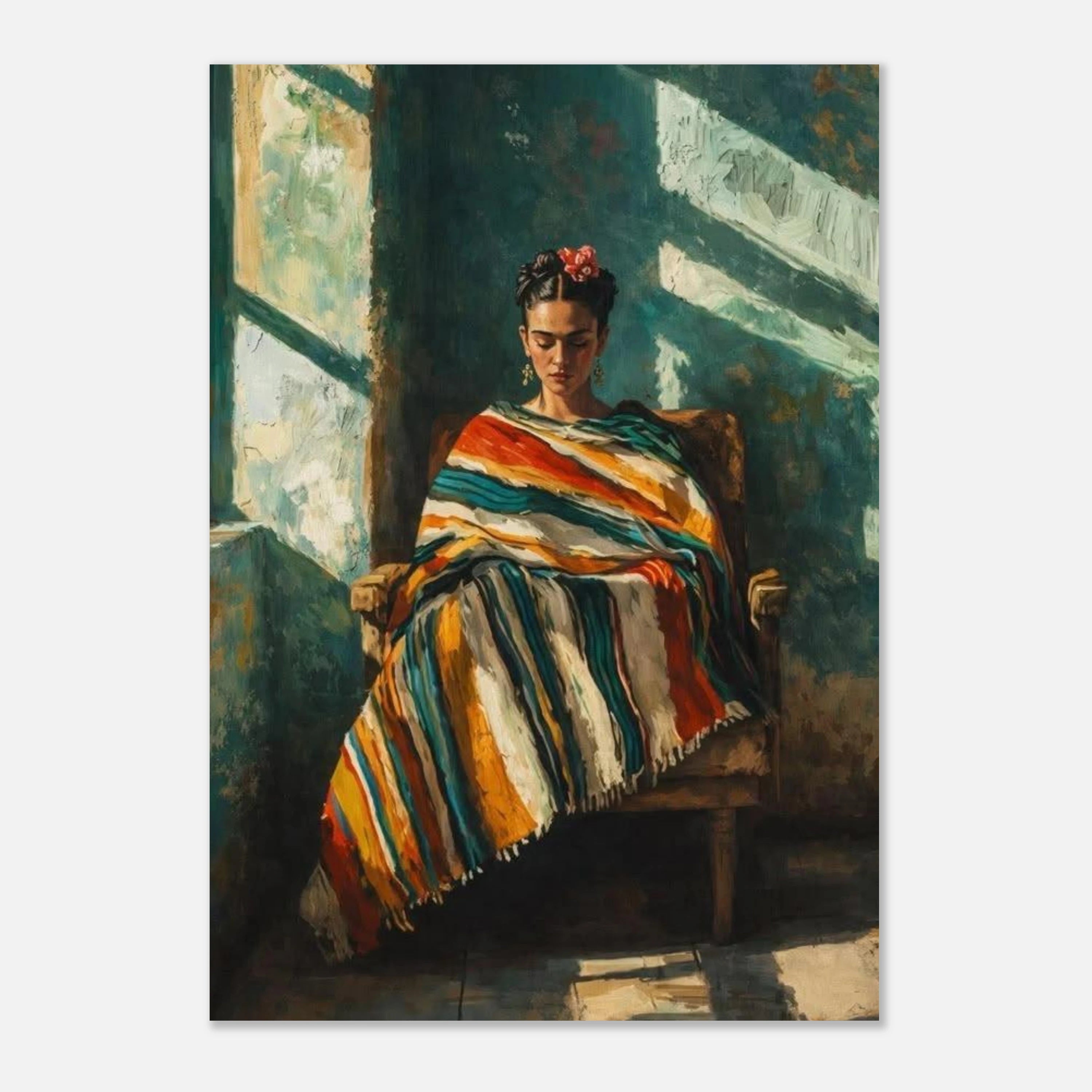Frida Kahlo Oil Painting Art Print
