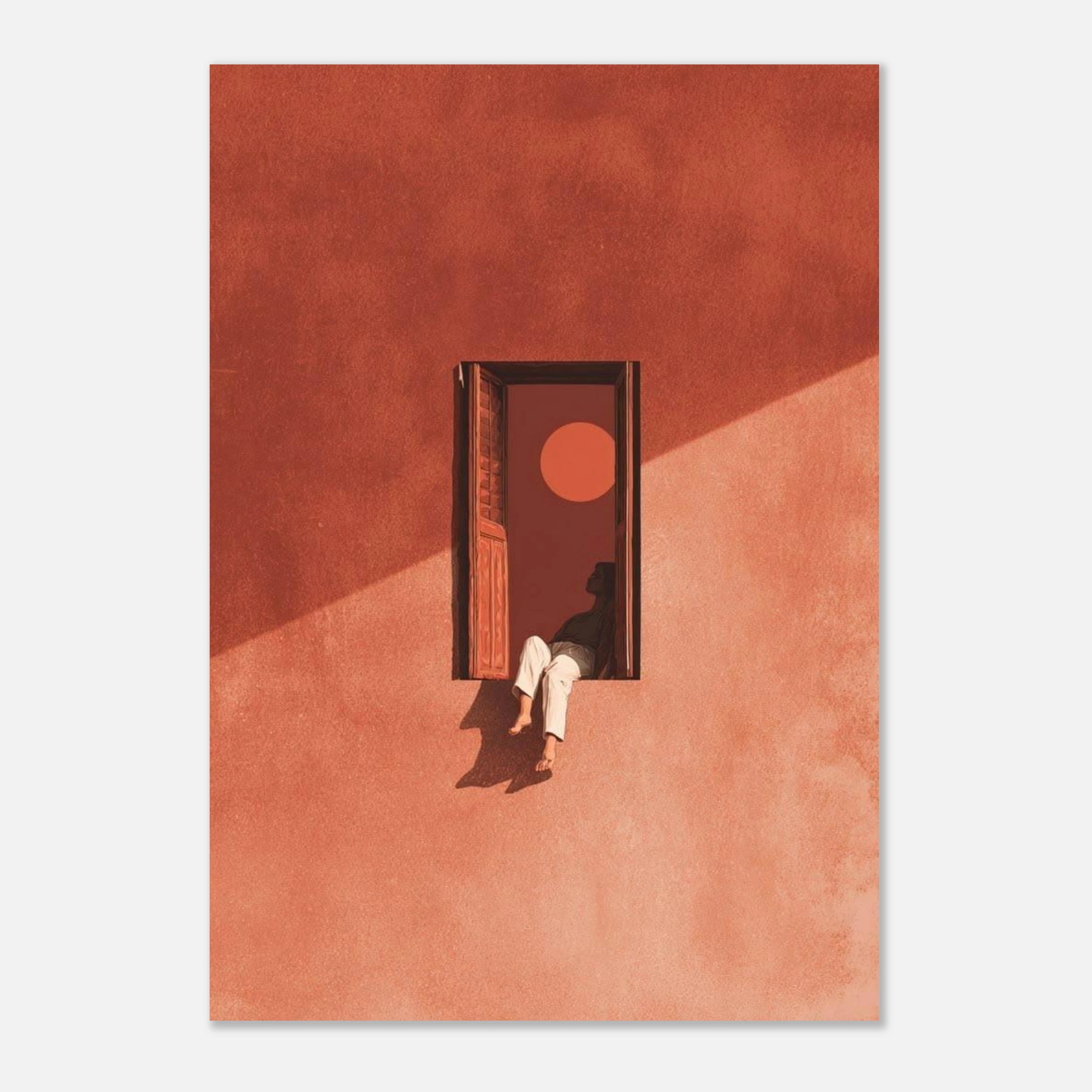 Window Silhouette Art Print