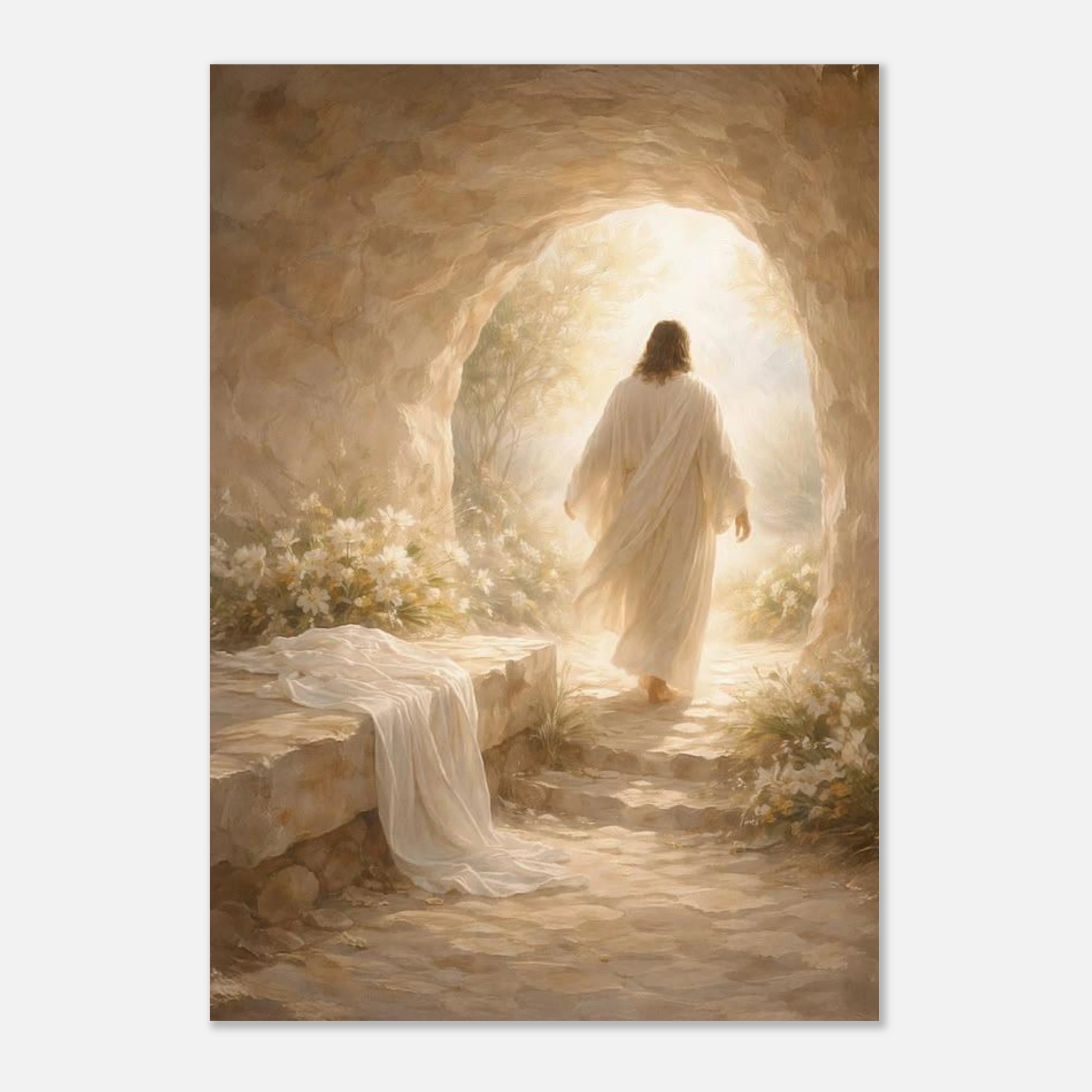 Jesus Leaving The Tomb Art Print