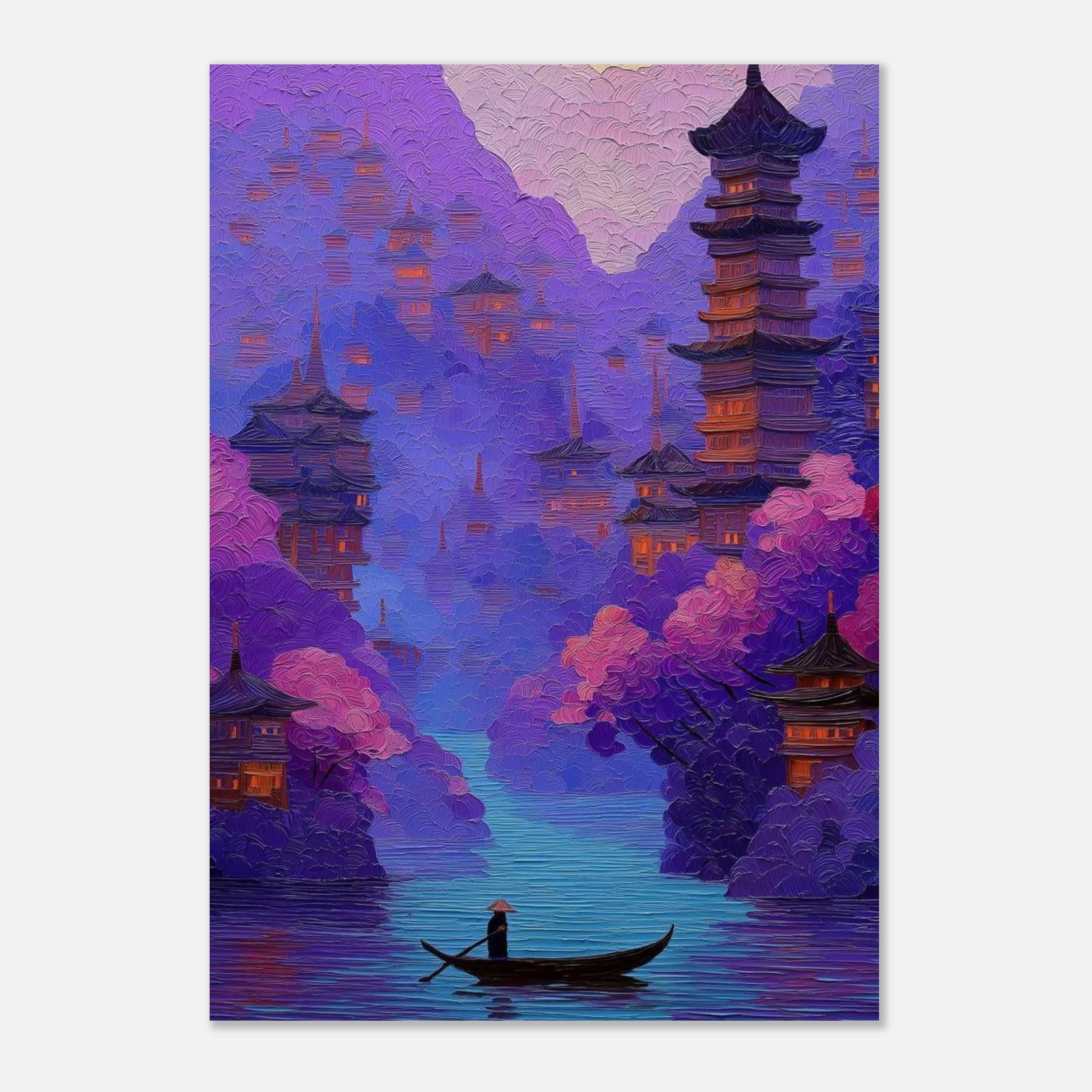 Mystical Pagoda Art Print
