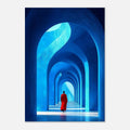Blue Corridor Wall Art