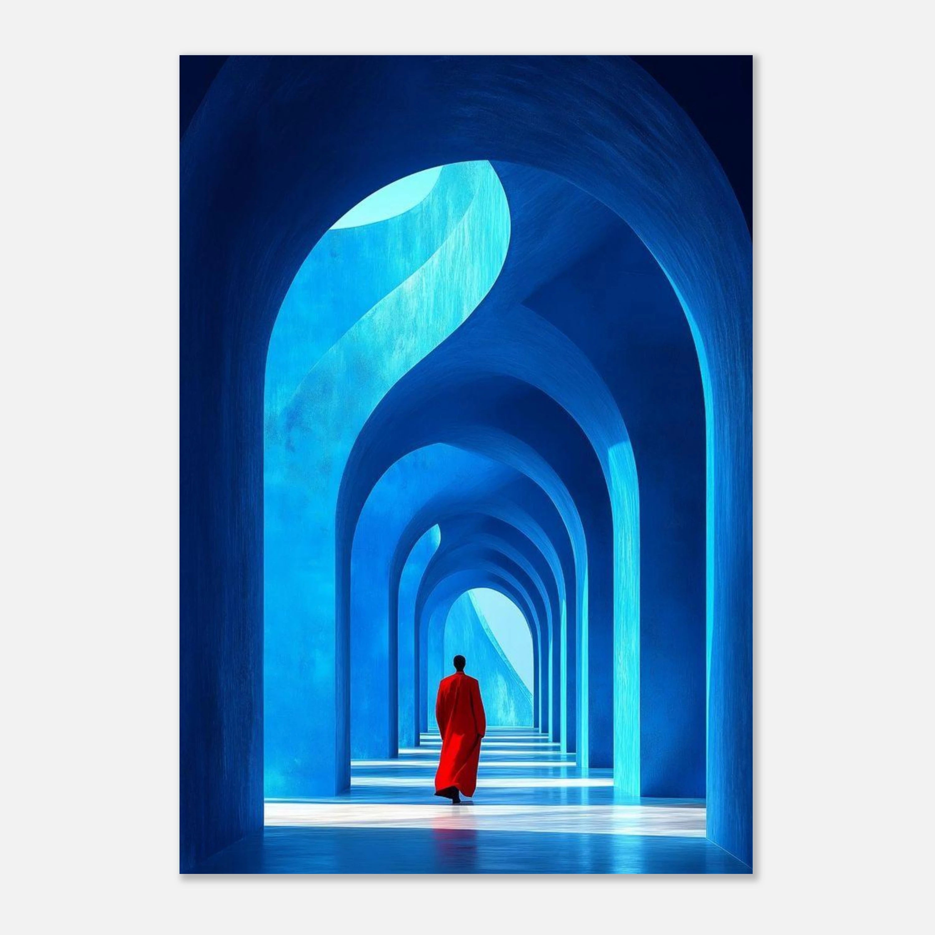 Blue Corridor Wall Art