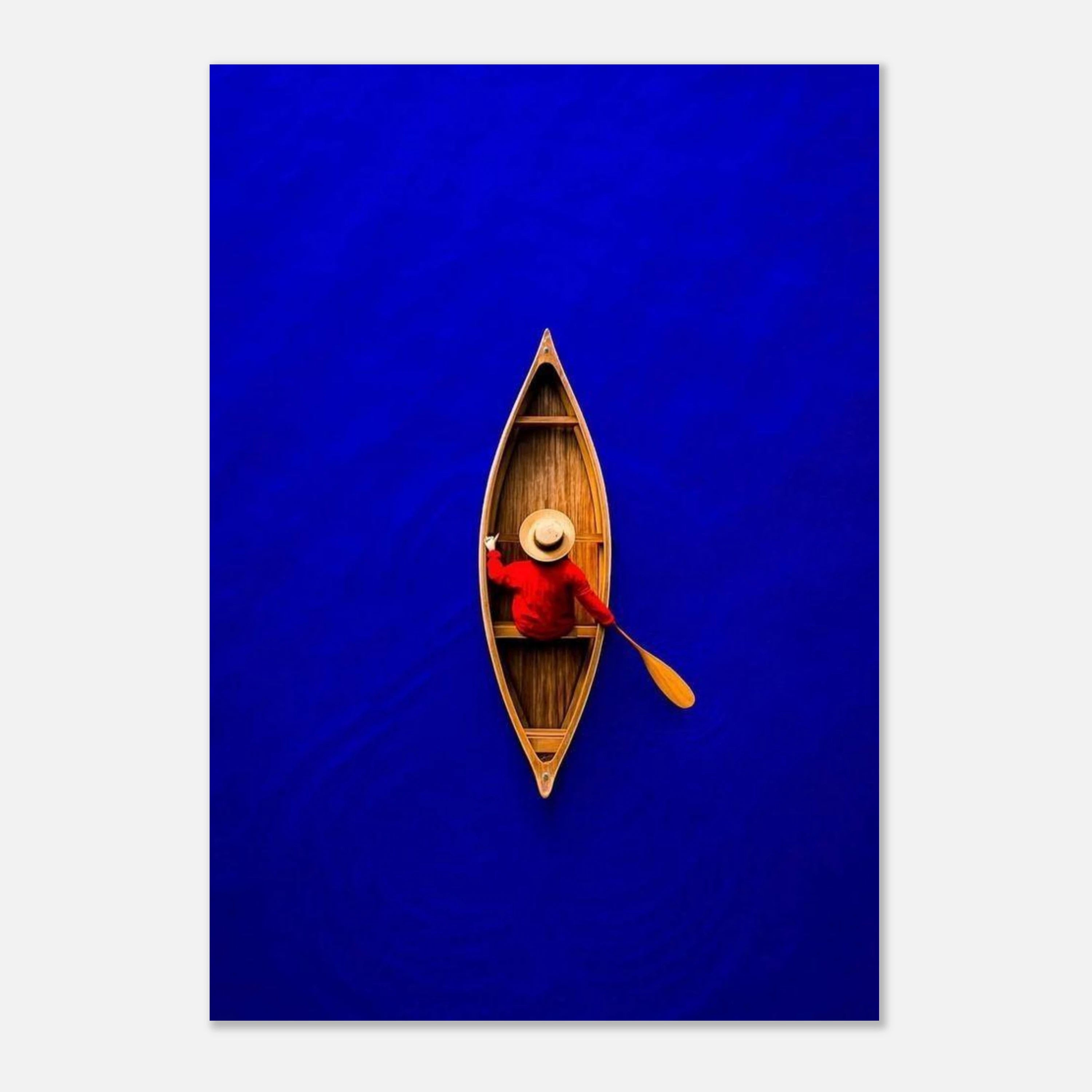 Man In Straw Hat Art Print