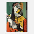 Woman And Cat Pablo Picasso