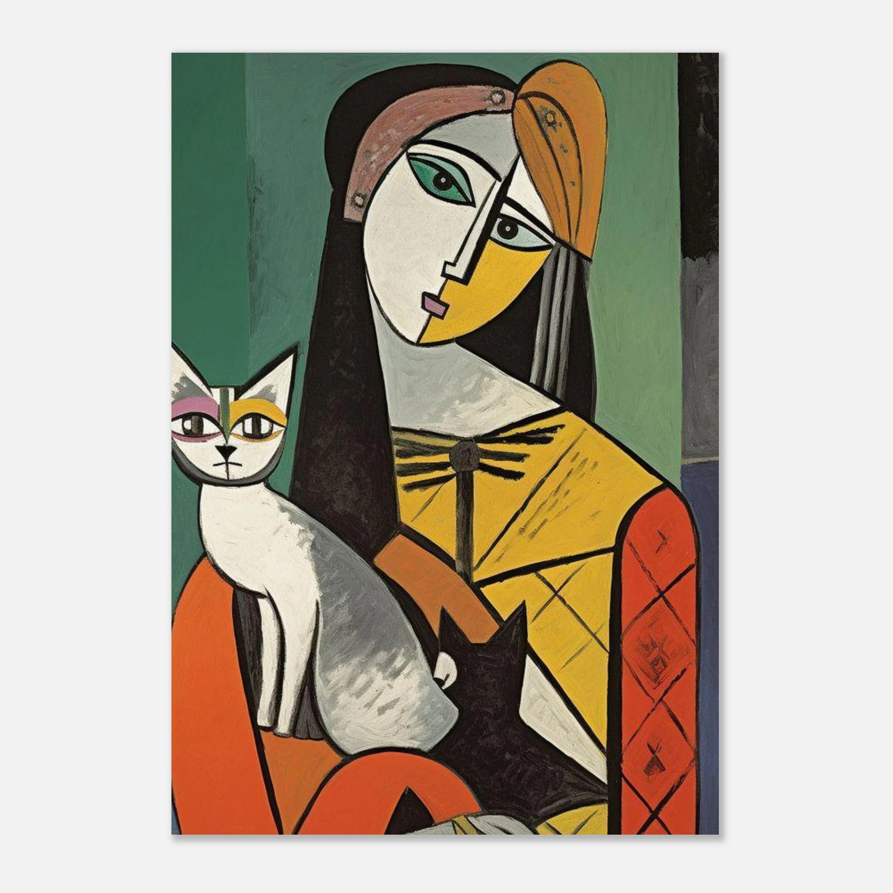 Woman And Cat Pablo Picasso
