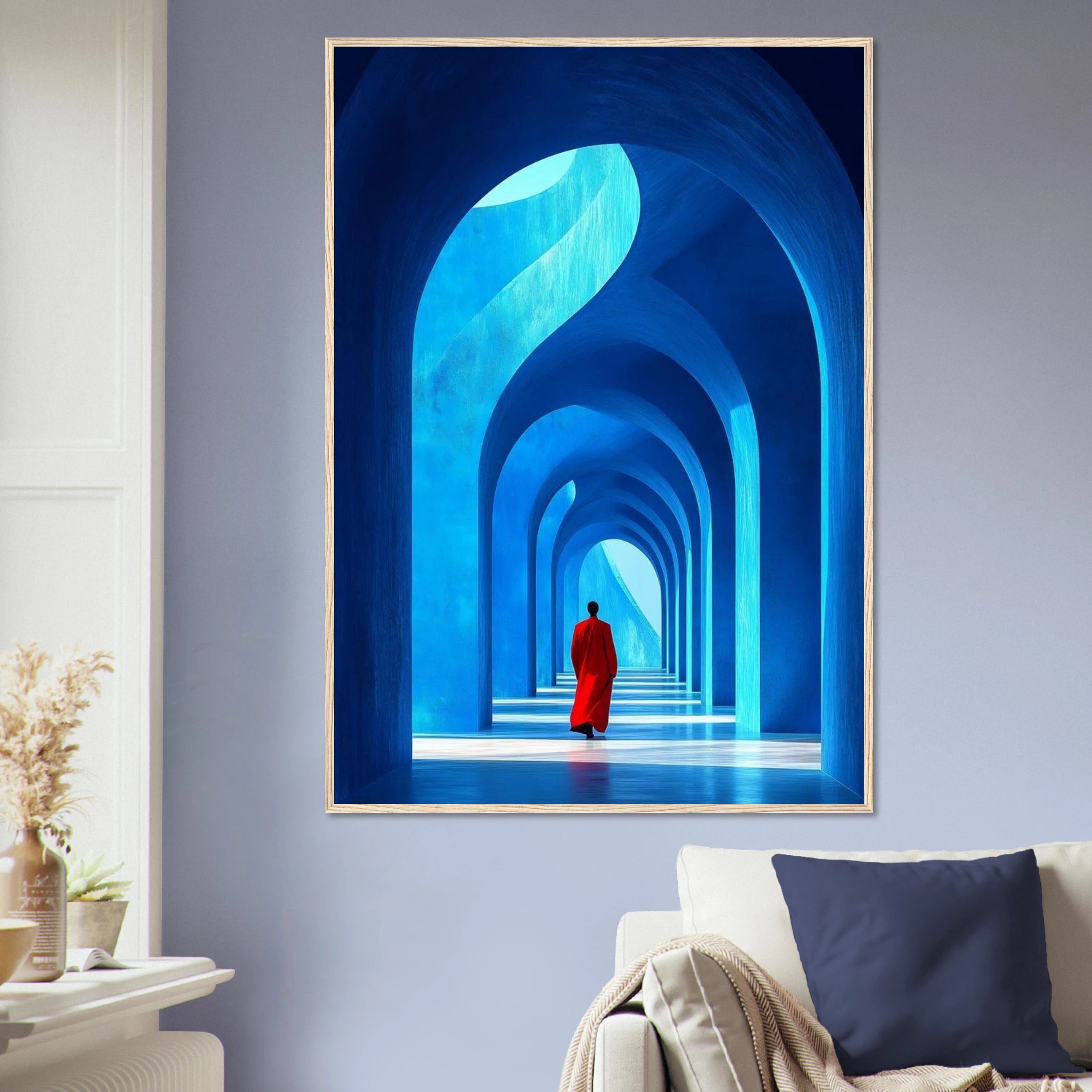 Blue Corridor Wall Art