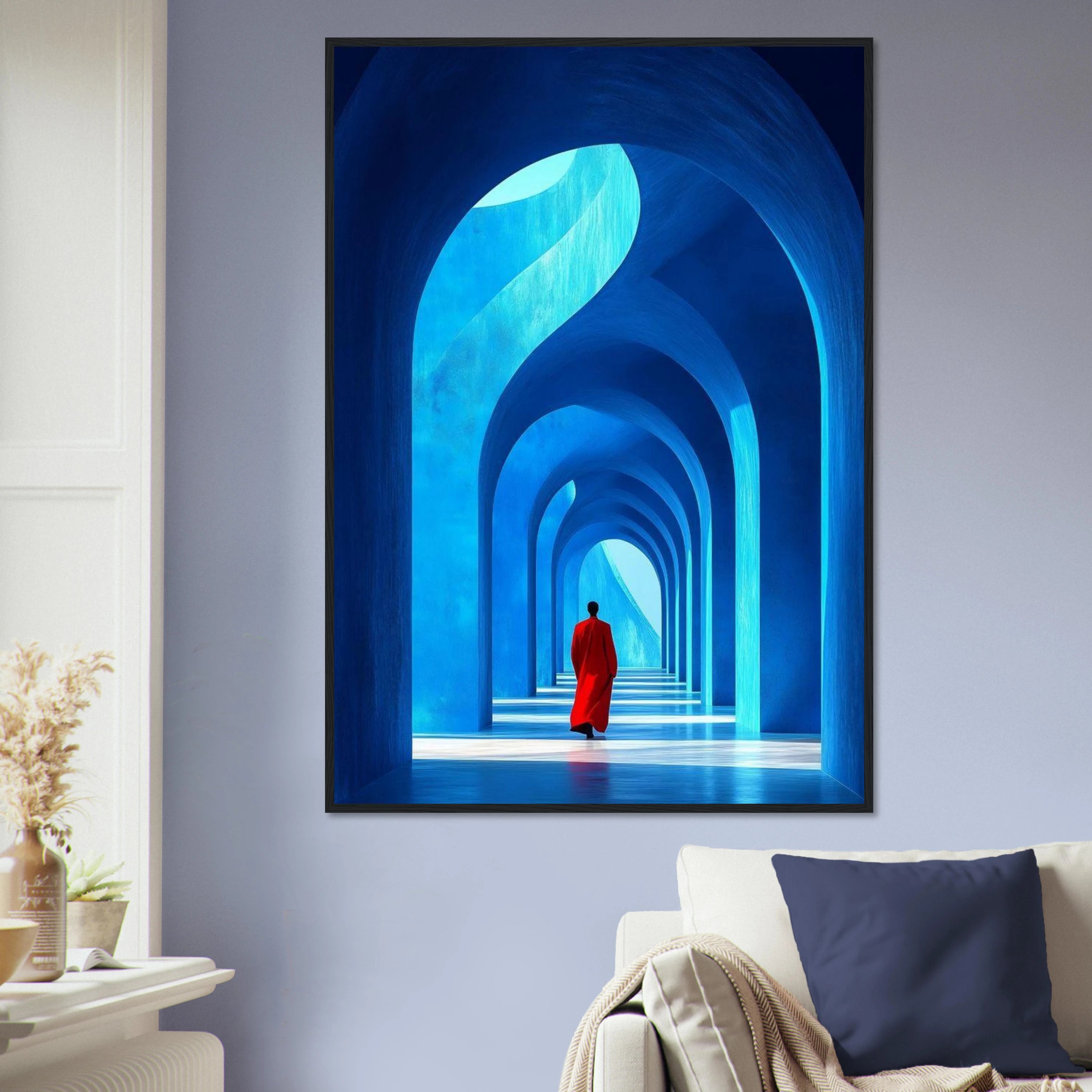 Blue Corridor Wall Art