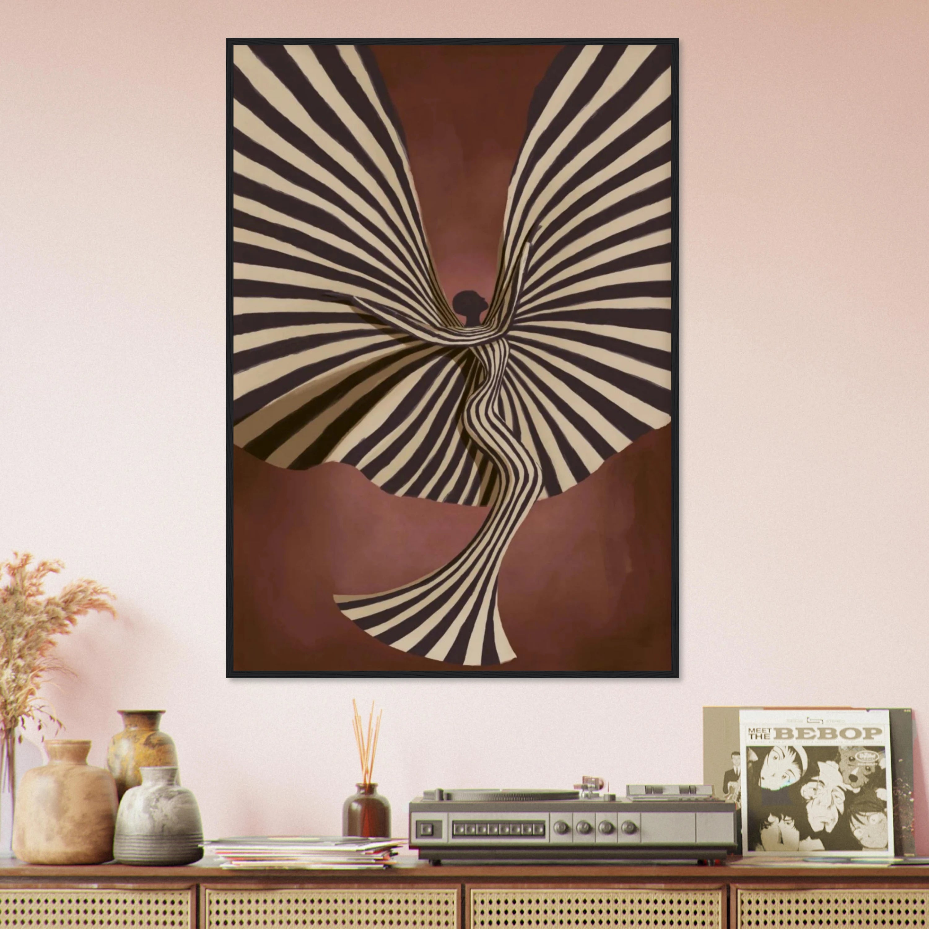 Flowing Woman Dancer Wall Art