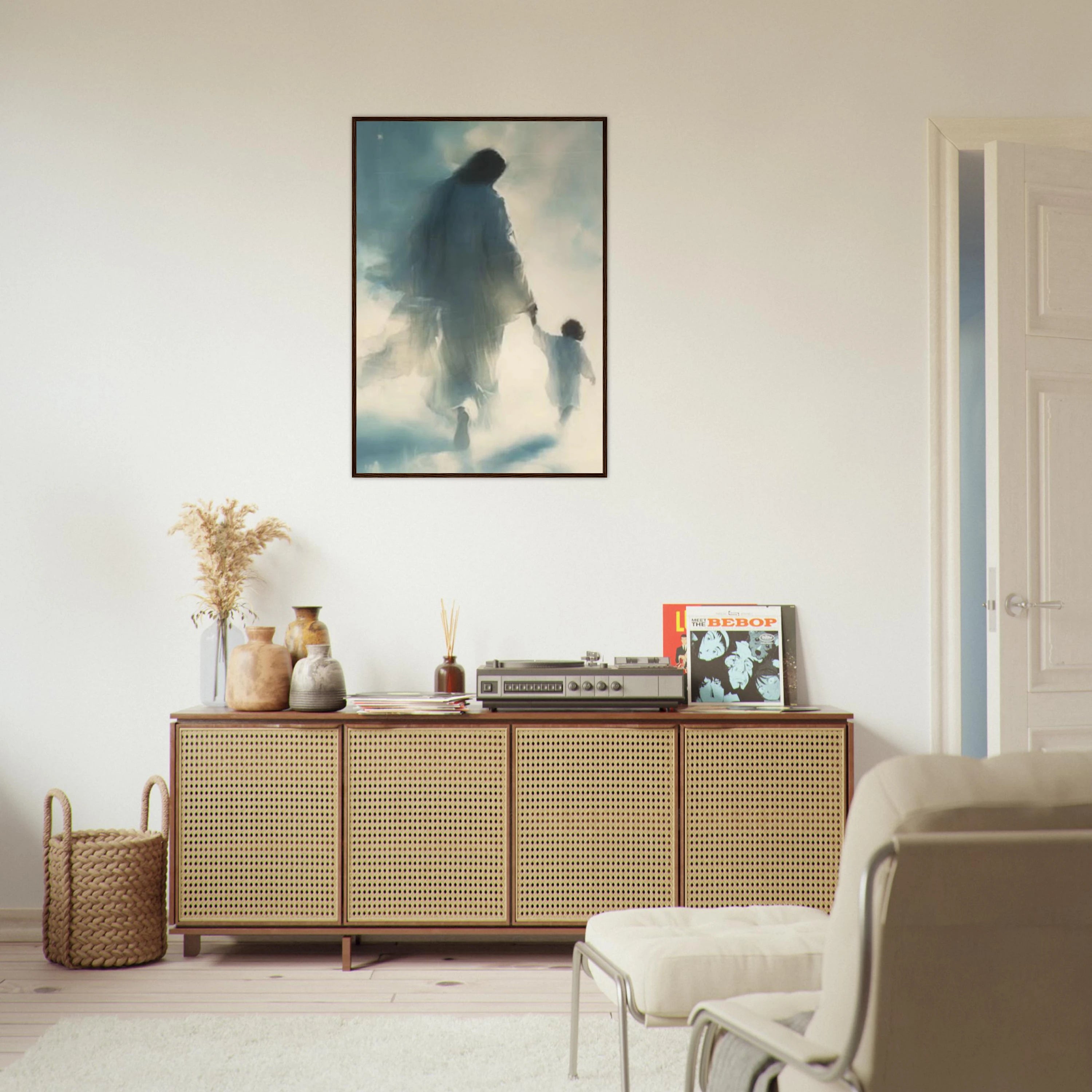 Jesus Guiding Child Art Print