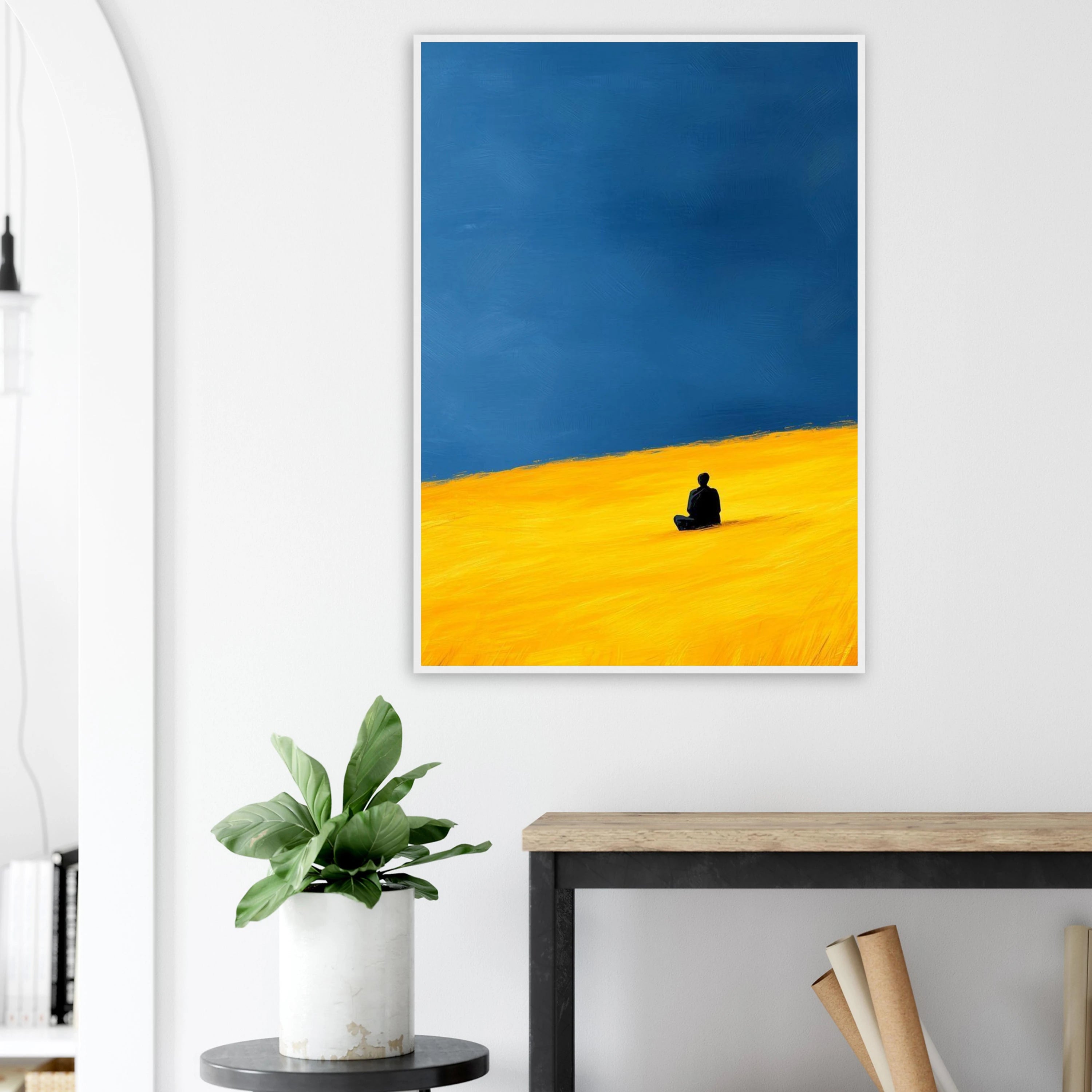 Zen Meditation Art Print