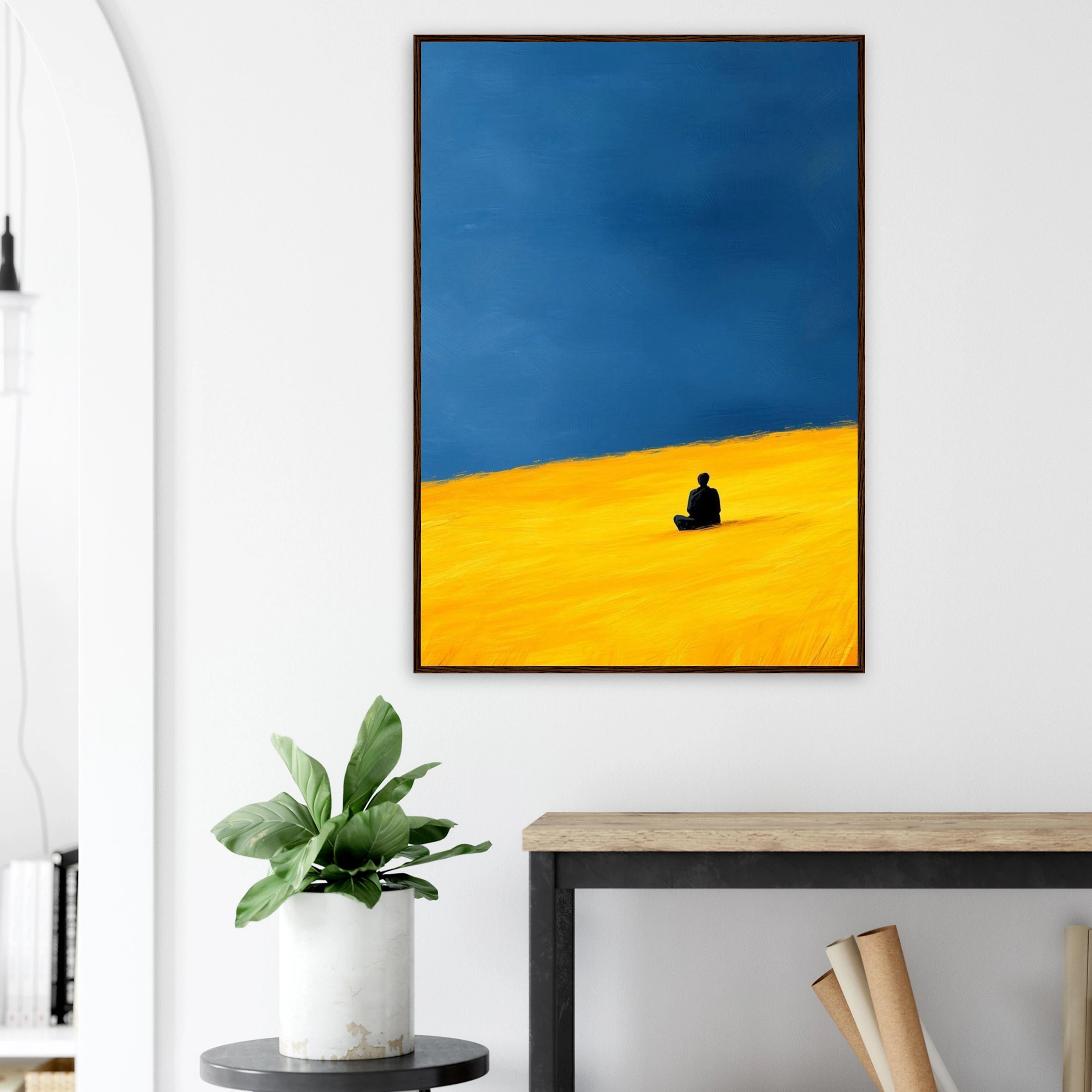 Zen Meditation Art Print