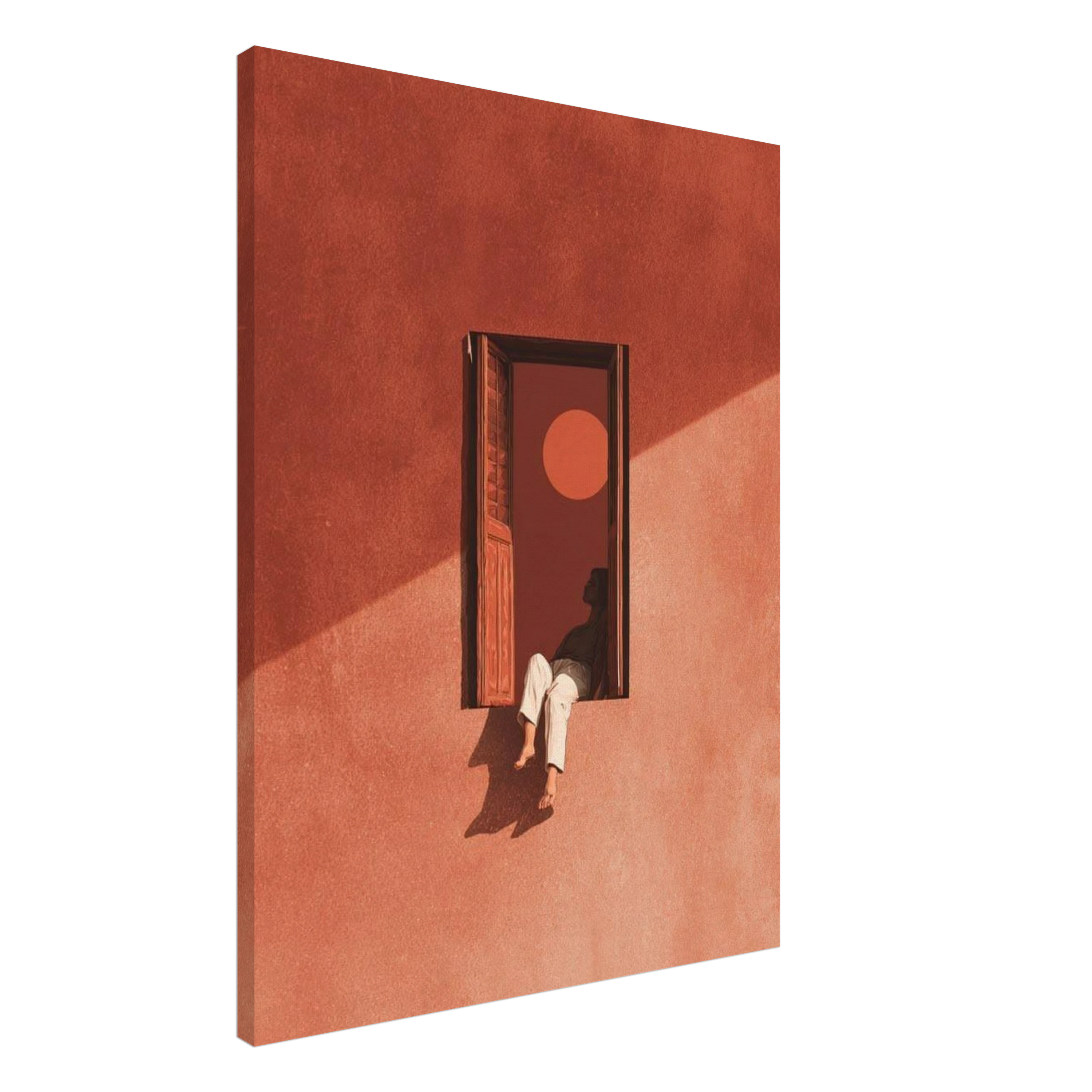 Window Silhouette Art Print